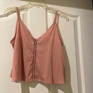 Boho Pink Top- Size Small